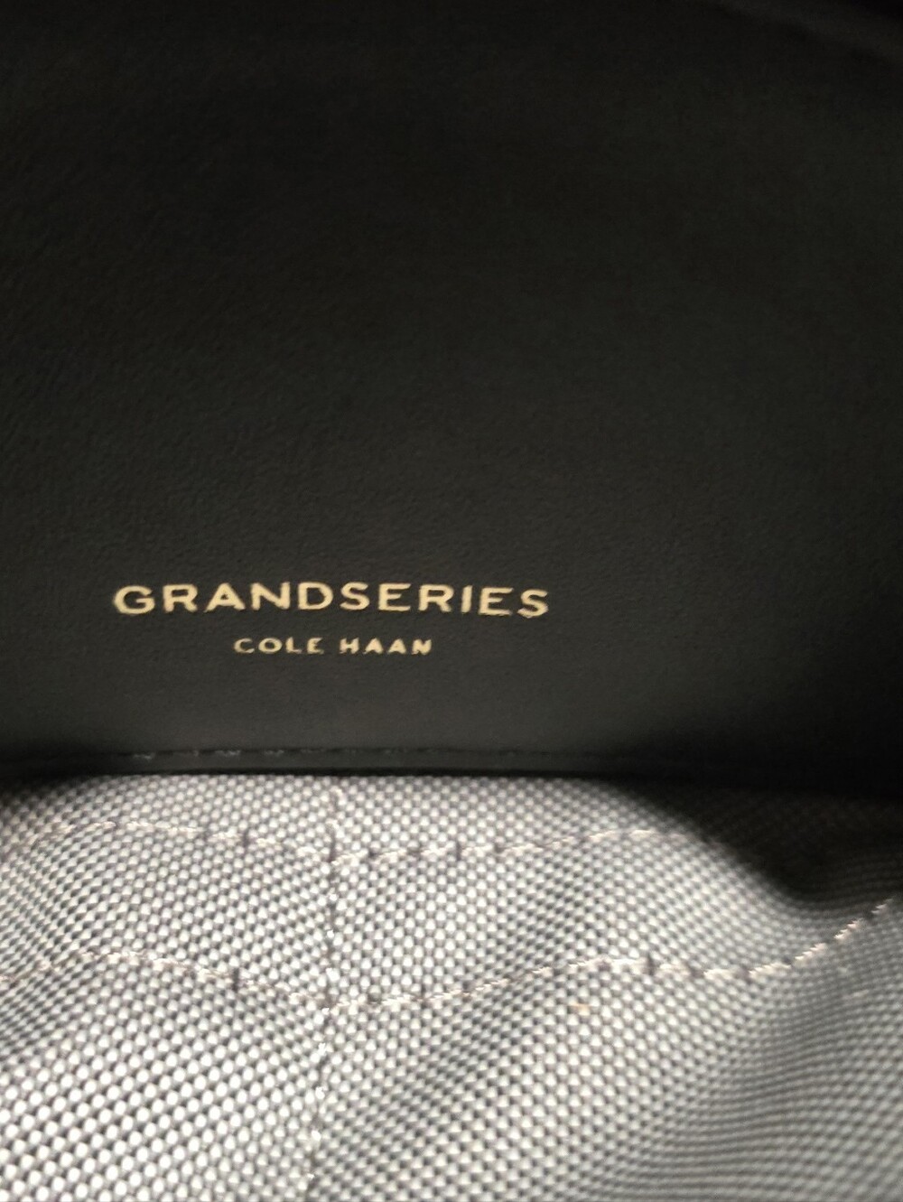 Cole Haan Black Leather GrandSeries Long Wallet with Gold Logo - Picture 6 of 6